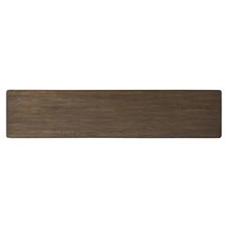 Zack Rustic Lodge Brown Oak Wood Media Console - 78"|