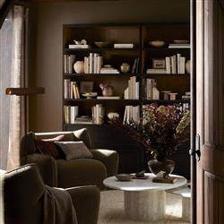 Clarence Rustic Lodge Black Oak Bookcase|