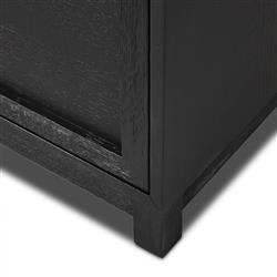 Clarence Rustic Lodge Black Oak Bookcase|
