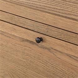 Clarence Rustic Lodge Brown Oak Bookcase|