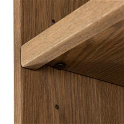 Clarence Rustic Lodge Brown Oak Bookcase|