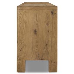 Slade Rustic Lodge Brown Oak Media Cabinet - 94"|