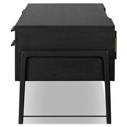 Matthew Modern Classic Black Oak Wood Desk|