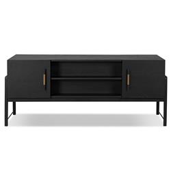 Matthew Modern Classic Black Oak Wood Desk|