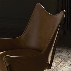 Robin Modern Classic Brown Leather Office Chair|