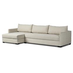 Wil Cream Performance 2-Piece Sleeper Sectional - Left Chaise - 126"|