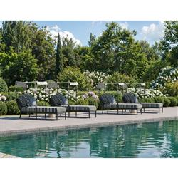 Jules Modern Blue Velvet Indoor Outdoor Tassel Throw Pillow - 20x20|