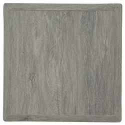 Mavis Coastal Beach Grey Aluminum Square Outdoor End Table|