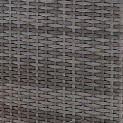 Mavis Coastal Beach White Sunbrella Grey Woven Wicker Square Outdoor Ottoman|