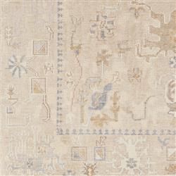 Emory French Country Beige Oushak Patterned Rug - 4'x6'|