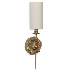 Domonique French Country Antique Gold Wallchiere Single Sconce|