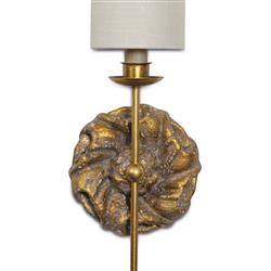 Domonique French Country Antique Gold Wallchiere Single Sconce|