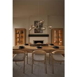 Artemis Glass Shade Oil Rubbed Bronze Sputnik Chandelier|