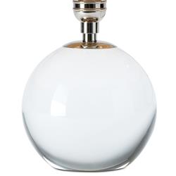 Giorgio Coastal Beach Rattan Shade Polished Nickel Crystal Mini Table Lamp|