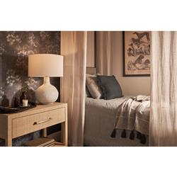 Forte Rustic Lodge Black Leather Oval Decorative Tray|