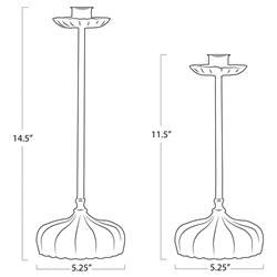 Clove French Country Antique Gold Leaf Candle Holder - Set of 2|