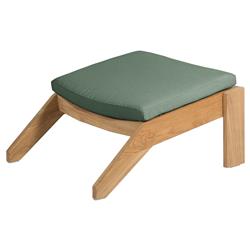 Ashland Green Sunbrella Natural Teak Outdoor Adirondack Ottoman|
