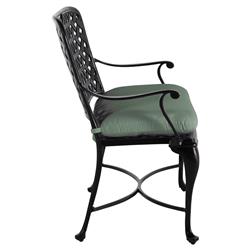 Provance Green Sunbrella Ancient Earth Black Outdoor Bench|