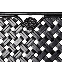 Provance Green Sunbrella Ancient Earth Black Outdoor Bench|