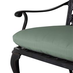 Provance Green Sunbrella Ancient Earth Black Outdoor Bench|
