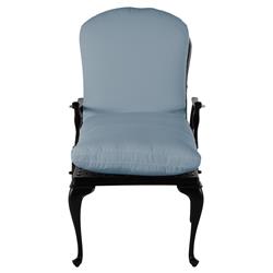 Provance Blue Sunbrella Earth Black Outdoor Chaise Lounge|