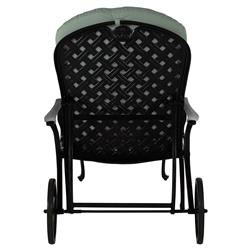 Provance Green Sunbrella Earth Black Outdoor Chaise Lounge|