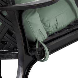 Provance Green Sunbrella Earth Black Outdoor Chaise Lounge|