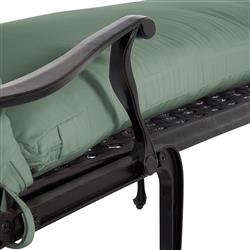 Provance Green Sunbrella Earth Black Outdoor Chaise Lounge|