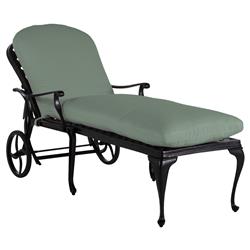 Provance Green Sunbrella Earth Black Outdoor Chaise Lounge|