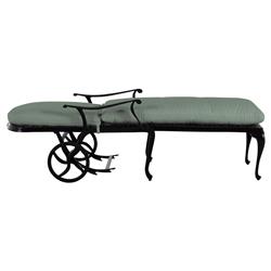 Provance Green Sunbrella Earth Black Outdoor Chaise Lounge|
