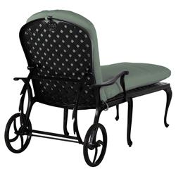 Provance Green Sunbrella Earth Black Outdoor Chaise Lounge|