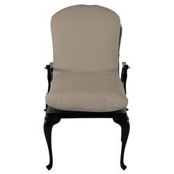 Provance Beige Sunbrella Earth Black Outdoor Chaise Lounge|