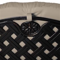 Provance Beige Sunbrella Earth Black Outdoor Chaise Lounge|