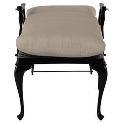 Provance Beige Sunbrella Earth Black Outdoor Chaise Lounge|