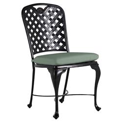 Provance Green Sunbrella Ancient Earth Black Outdoor Dining Chair|