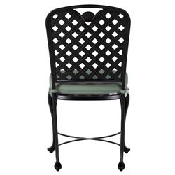 Provance Green Sunbrella Ancient Earth Black Outdoor Dining Chair|