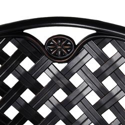 Provance Green Sunbrella Ancient Earth Black Outdoor Dining Chair|