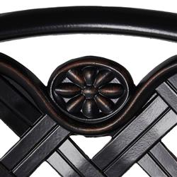 Provance Green Sunbrella Ancient Earth Black Outdoor Dining Chair|