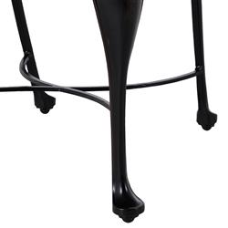 Provance Beige Sunbrella Ancient Earth Black Outdoor Dining Chair|