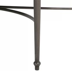 Roma Blue Sunbrella Slate Grey Aluminum Outdoor Chaise Lounge|