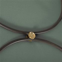 Roma Green Sunbrella Slate Grey Aluminum Outdoor Chaise Lounge|