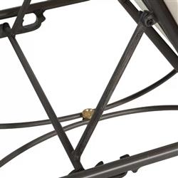 Roma Green Sunbrella Slate Grey Aluminum Outdoor Chaise Lounge|