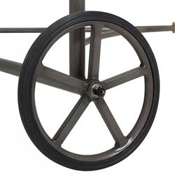 Roma Beige Sunbrella Slate Grey Aluminum Outdoor Chaise Lounge|