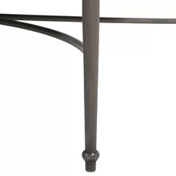 Roma Beige Sunbrella Slate Grey Aluminum Outdoor Chaise Lounge|