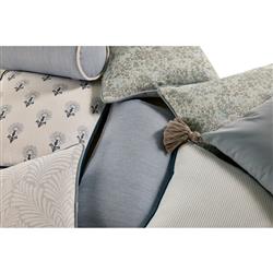 Averie Modern Classic Blue Indoor Outdoor Bolster Pillow - 8x25|