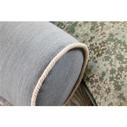 Averie Modern Classic Blue Indoor Outdoor Bolster Pillow - 8x25|