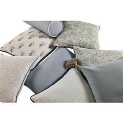 Averie Modern Classic Blue Indoor Outdoor Lumbar Pillow - 14x24|