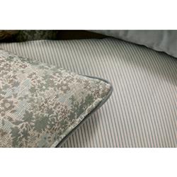 Darcy French Country Light Blue Floral Indoor Outdoor Lumbar Pillow - 14x24|