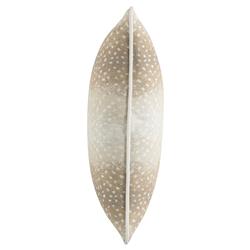 Faye Modern Beige Animal Print Indoor Outdoor Throw Pillow - 20x20|