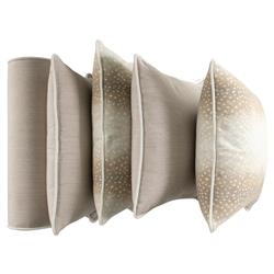 Faye Modern Beige Animal Print Indoor Outdoor Throw Pillow - 20x20|